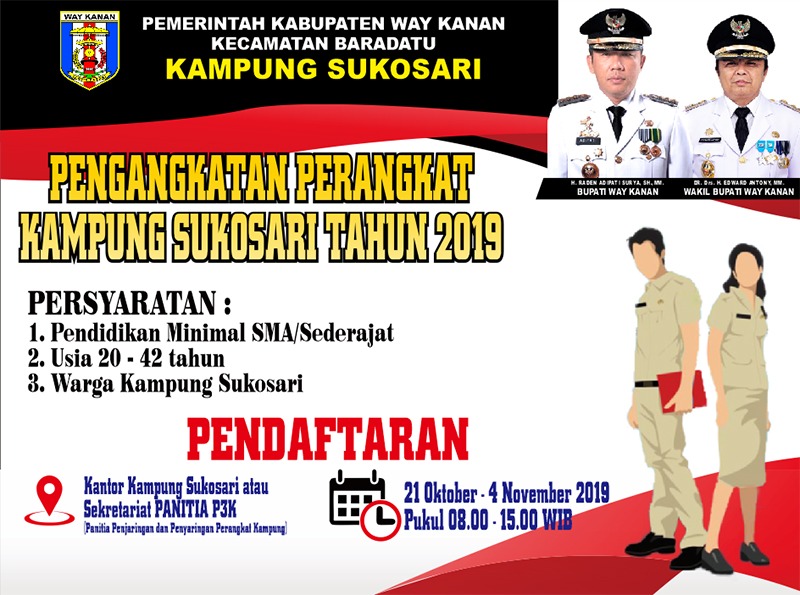 PENGANGKATAN PERANGKAT KAMPUNG SUKOSARI TAHUN 2019