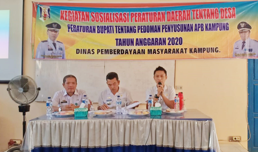 SOSIALISASI PERBUP TENTANG PEDOMAN PENYUSUNAN APBK T.A 2020