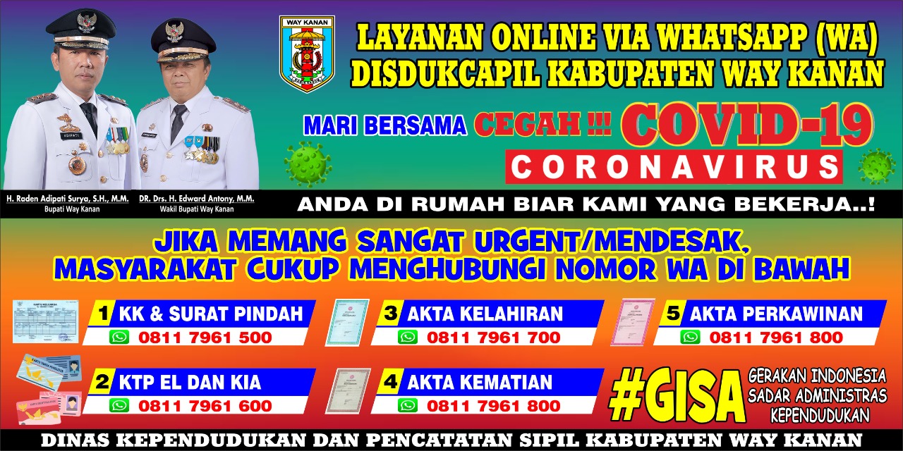 PEMBAHARUAN LAYANAN ONLINE DISDUKCAPIL WAY KANAN