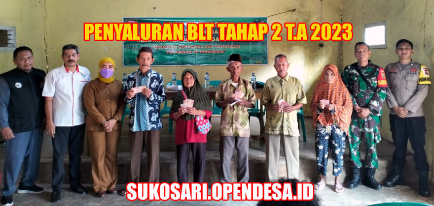 Penyaluran BLT Tahap 2 Kampung Sukosari